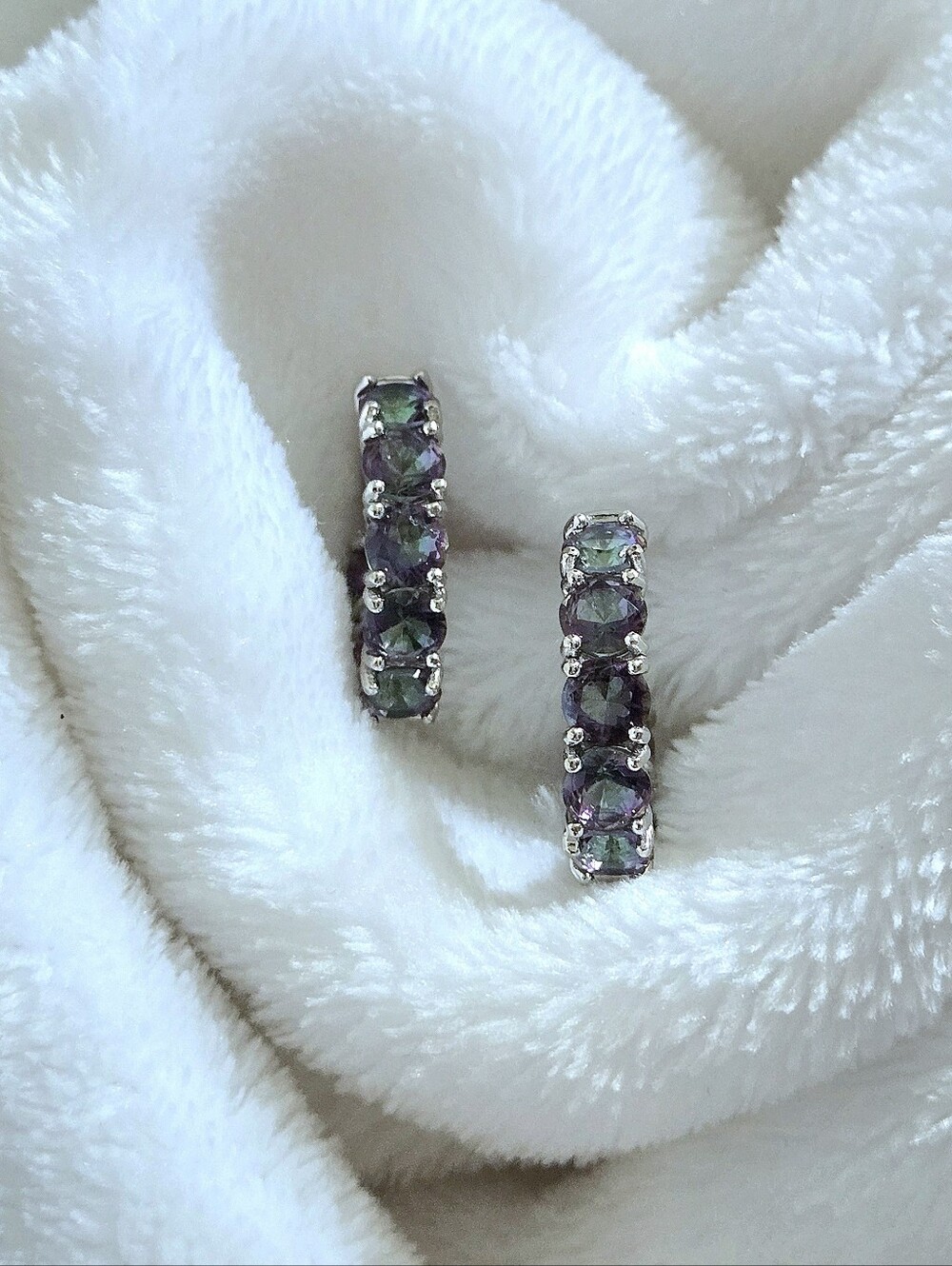 Cote d'Argent Mystic🧙♂️ Quartz Hoops - NWT - Picture 12 of 15